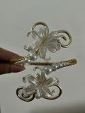 Gold x White Pearl Classy Selfmade Armcuff